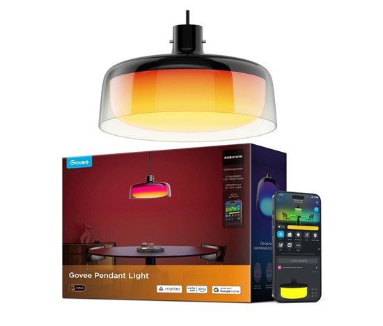 BAZAR - Govee Pendant Light RGBICWW závěsná lampa Matter - Poškozený obal (Komplet)