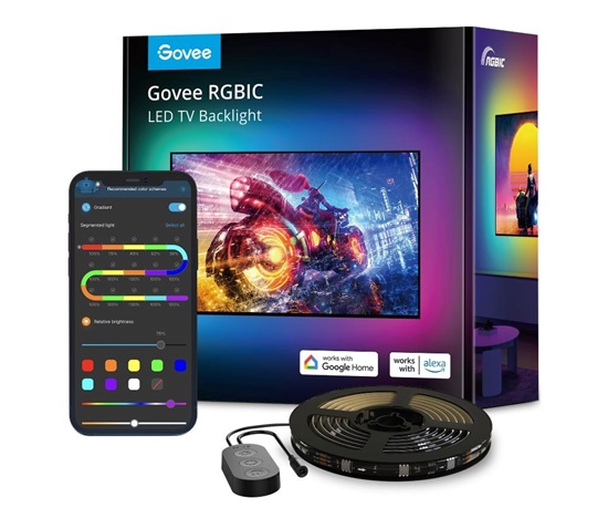 BAZAR - Govee TV 55-65" SMART LED podsvícení RGBIC - Poškozený obal (Komplet)