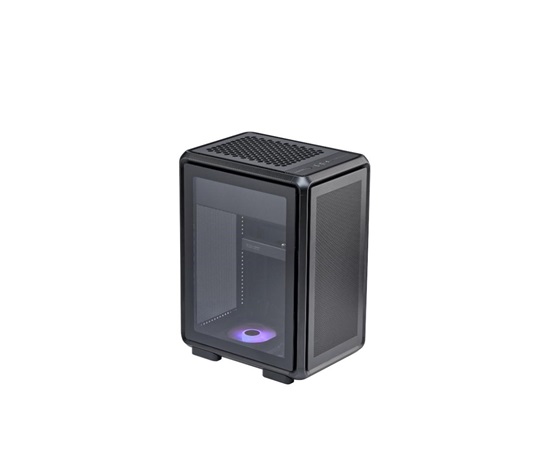 Cooler Master case MasterFrame 400 Mesh Black, mATX, Průhledná bočnice,1x 120mm ARGB Fan, Černá