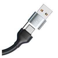 3mk kabel Hyper Cable N-SERIES 6 in 1 C/A to C/Lightning/Micro 1.2m QC 3.0 9V/2A 18W Black