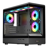 BAZAR - EVOLVEO Ursus, skříň mATX, 6x ARGB ventilátor 120mm, skleněná bočnice + přední panel - Poškozený obal (Komplet)