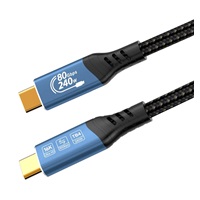 PREMIUMCORD Kabel USB4™ Version2.0 80Gbps 16K@60Hz 240W Thunderbolt 3 a 4 kabel 0,8m