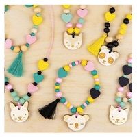 Petit Collage Kreativní kufřík Dřevěné šperky se zvířátky