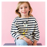 Petit Collage Kreativní kufřík Dřevěné šperky se zvířátky