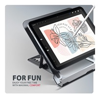 AXAGON STND-LAG, hliníkový stojan pro notebooky 10"-17.3", nastavitelná výška, šedý