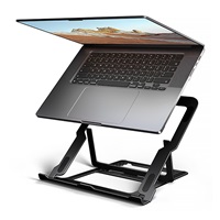 AXAGON STND-LAB, hliníkový stojan pro notebooky 10"-17.3", nastavitelná výška, černý