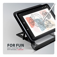 AXAGON STND-LAB, hliníkový stojan pro notebooky 10"-17.3", nastavitelná výška, černý