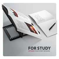 AXAGON STND-LAB, hliníkový stojan pro notebooky 10"-17.3", nastavitelná výška, černý