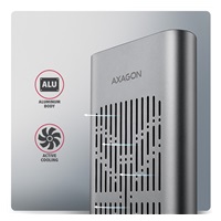 AXAGON EEM2-20GD, USB-C 20Gbps externí box pro dva M.2 NVMe SSD s funkcí klonování