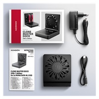 AXAGON ADSA-M2C22, USB-C 20Gbps dokovací stanice pro 2× M.2 NVMe/SATA SSD s funkcí klonování