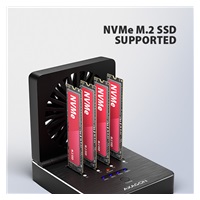 AXAGON ADSA-M2C44, USB4 dokovací stanice pro 4× M.2 NVMe SSD s funkcí klonování