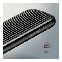 AXAGON EEM2-SC, USB-C 10Gbps externí box pro M.2 NVMe SSD, bezšroubový, žebrovaný hliník
