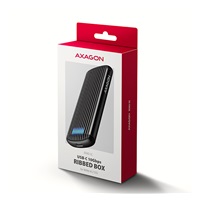 AXAGON EEM2-SC, USB-C 10Gbps externí box pro M.2 NVMe SSD, bezšroubový, žebrovaný hliník