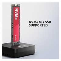AXAGON ADSA-M2C11L, USB-C 10Gbps dokovacia stanica pro 1× M.2 NVMe SSD