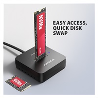 AXAGON ADSA-M2C11L, USB-C 10Gbps dokovacia stanica pro 1× M.2 NVMe SSD