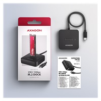 AXAGON ADSA-M2C11L, USB-C 10Gbps dokovacia stanica pro 1× M.2 NVMe SSD