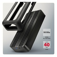 AXAGON EEM2-40G, USB-C 40Gbps externí box pro M.2 NVMe SSD, zesílený hliník