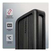 AXAGON EEM2-40G, USB-C 40Gbps externí box pro M.2 NVMe SSD, zesílený hliník