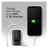 AXAGON ACU-PQ33, GaN nabíječka do sítě 33W, USB-A + USB-C, PD3.0/PPS/QC4+/SFC2.0/Apple, černá