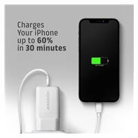 AXAGON ACU-PQ33W, GaN nabíječka do sítě 33W, USB-A + USB-C, PD3.0/PPS/QC4+/SFC2.0/Apple, bílá