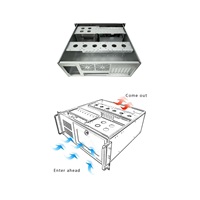 BAZAR - 1stCOOL IPC serverová skříň 4U-450, 19" Rack Black, bez zdroje, poškozený obal