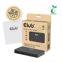 Club3D KVM Switch, 2xUSB-C na HDMI, 4K60Hz, PD 100W