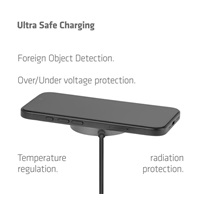 Club3D Bezdrátová nabíječka, 1x Qi2 25W, MagSafe, Qi certifikováno, černá