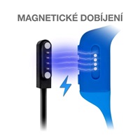 EVOLVEO bezdrátová sluchátka BoneMax MP3 32GB, na lícní kosti, IPX8, modrá