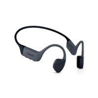 EVOLVEO bezdrátová sluchátka BoneMax MP3 32GB, na lícní kosti, IPX8, šedá