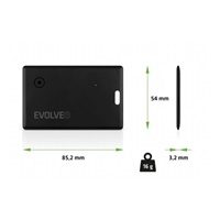 EVOLVEO TrackCard, Bluetooth lokátor s Apple Find My, černý