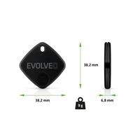 EVOLVEO TrackTag, Bluetooth lokátor s Apple Find My, černý