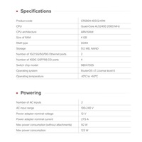 MikroTik CRS804-4DDQ-hRM 400GB Cloud Router Switch CRS804 DDQ