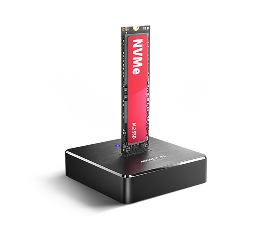 AXAGON ADSA-M2C11, USB-C 10Gbps dokovací stanice pro 1× M.2 NVMe/SATA SSD