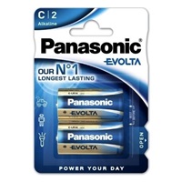 BAZAR - PANASONIC Alkalické baterie EVOLTA Platinum LR14EGE/2BP 1,5V (Blistr 2ks) - Poškozený obal (Komplet)