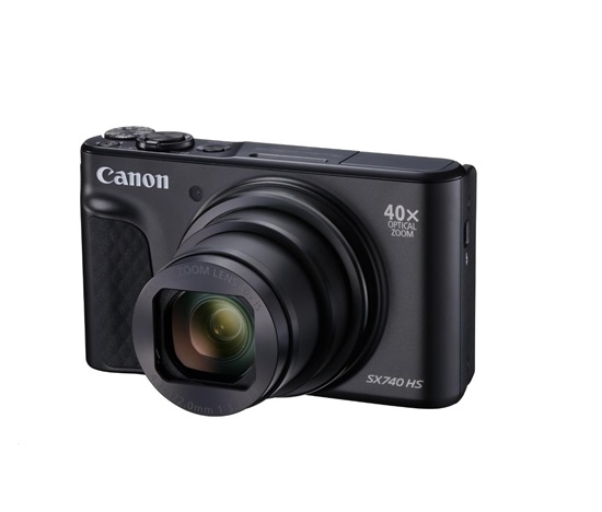 Canon PowerShot SX740 HS Lite Travel II., 20.3Mpix, 40x zoom, WiFi, 4K video - černý