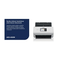 BROTHER skener ADS-4550W DUALSKEN A4 35ppm/70dual 600x600 60ADF USB LAN WIFI - display 7.1cm