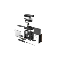 DEEPCOOL Case CL6600, ATX, Průhledná bočnice, vodní chlazení, černá