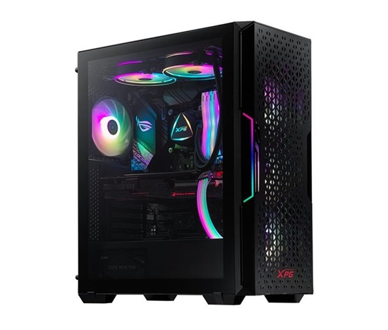 BAZAR - ADATA XPG case STARKER AIR Mid-Tower, bez zdroje, 1x 120mm + 1x 120mm ARGB, Černá, rozbaleno