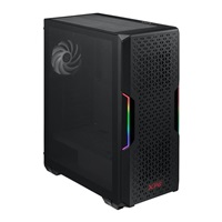 BAZAR - ADATA XPG case STARKER AIR Mid-Tower, bez zdroje, 1x 120mm + 1x 120mm ARGB, Černá, rozbaleno