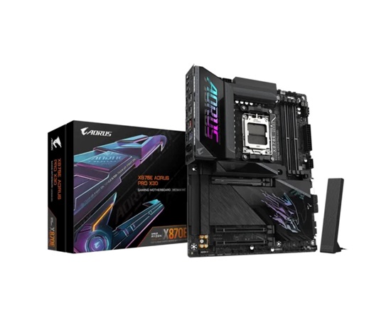 GIGABYTE MB Sc AM5 X870E A PRO X, AMD X870E, 4xDDR5, 2xUSB-C, 2xHDMI, Wifi, ATX