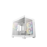 DEEPCOOL Case CG330 3F, mATX, Průhledná bočnice, 3x120mm ARGB Fan, bílá – náhled 1