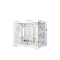 DEEPCOOL Case CG330 3F, mATX, Průhledná bočnice, 3x120mm ARGB Fan, bílá