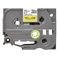 BAZAR - BROTHER TZE641 - kazeta TZ šířky 18mm, laminovaná TZE-641, žlutá/černé písmo - Poškozený obal (Komplet)