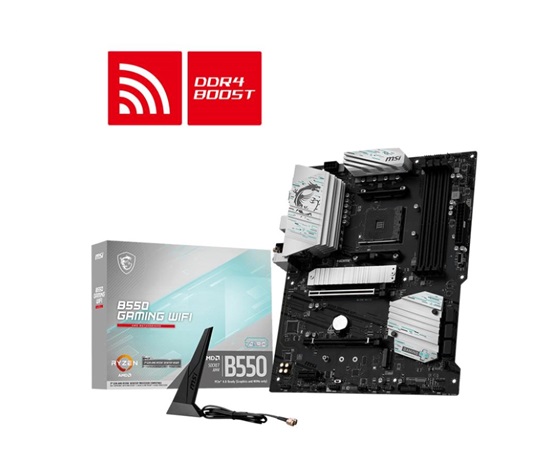 MSI MB Sc AM4 B550 GAMING WIFI, AMD B550, 1xHDMI 1xDP, 4xDDR4, ATX