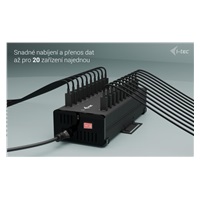 BAZAR - i-tec USB-C/USB-A Metal Charging + data HUB, 15W per port, 20x USB-C - Po opravě (Komplet)