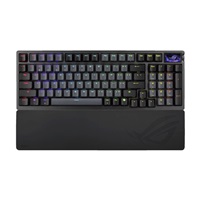 ASUS klávesnice ROG Azoth 96 HE, Mechanická, Bezdrátová, BT, RF 2.4GHz, US, černá