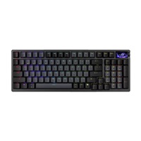 ASUS klávesnice ROG Azoth 96 HE, Mechanická, Bezdrátová, BT, RF 2.4GHz, US, černá