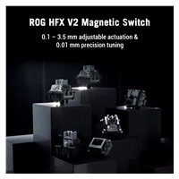 ASUS klávesnice ROG Azoth 96 HE, Mechanická, Bezdrátová, BT, RF 2.4GHz, US, černá