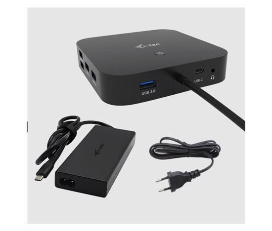 BAZAR - i-tec USB-C HDMI + Dual DP Docking Station + PD 100 W + Universal Charger 112 W - Po opravě (Náhradní krabice)