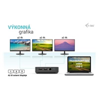 BAZAR - i-tec USB-C HDMI + Dual DP Docking Station + PD 100 W + Universal Charger 112 W - Po opravě (Náhradní krabice)